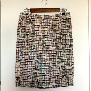 J. Crew Colorful Tweed Suit Skirt